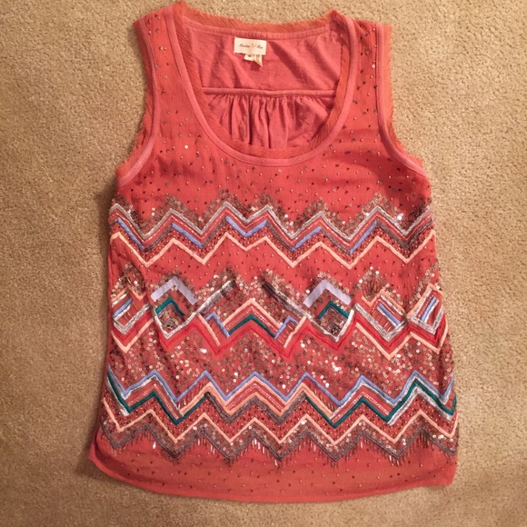 Anthropologie Meadow Rue Antica Beaded Tank - Picture 3 of 7
